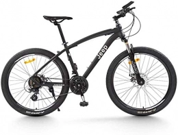 QZ Bike QZ Urban road bike, leisure bike 24" 26" Mountain Bicycle, 24 / 27 Speed Mountain Bike Adult Double Disc Brake Speed Bicycle 6-11 (Color : Black, Size : 24 inch 24 speed)