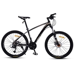 Relaxbx Bike Relaxbx 30-Speed Double Disc Brake Mountain Bike, Suspension Fork Double Disc Brake Off-Road Variable Speed Racing Bikes Black+Gray