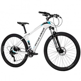 Royce Mountain Bike Royce Union Men's 76109 Carbon Bike, 22 Speed, 27.5 inch tire 16.5 inch Frame, Gloss White, RCF, Wheels