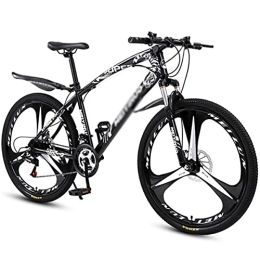 SABUNU Bike SABUNU 26 In Wheel Mens Adults Mountain Bike 21 / 24 / 27 Speed Dual Full Suspension Carbon Steel Frame For A Path Trail Mountains(Size:24 Speed, Color:black)