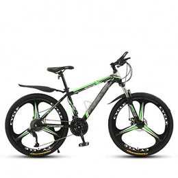 SANJIANG Mountain Bike SANJIANG Mountain Bike, Front Suspension, 21 / 24 / 27 / 30-Speed, 24 / 26-Inch Wheels, High-carbon Steel With Dual Disc Brakes Front Suspension Fork For Men, Green-26in-24speed