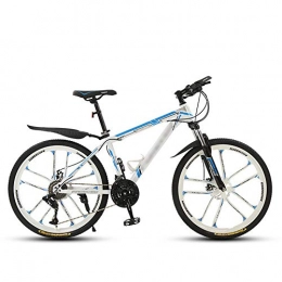 SANJIANG Bike SANJIANG Mountain Bike, Outdoor Sports Exercise Fitness, Cycling Sports Mountain Bikes Suitable For Men And Women Cycling Enthusiasts, White-26in-27speed