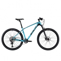 SAVADECK Bike SAVADECK Flamme1.0 Carbon Mountain Bike 27.5" / 29" Carbon Fiber Frame Hardtail Mountain Bicycle Ultralight XC MTB with 12 Speed Shimano Deore M6100 Drivetrain (Blue, 29 * 19'')