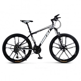 SIER Mountain Bike SIER Adult mountain bike 26 inch 30 speed one wheel off-road variable speed shock absorber men and women bicycle bicycle, Black