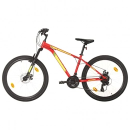 SKM Bike SKM Mountain Bike 21 Speed 27.5 inch Wheel 38 cm Red