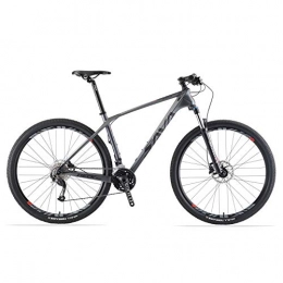 SKNIGHT Mountain Bike SKNIGHT DECK2.0 Carbon Fiber Mountain Bike Complete Hardtail 27 Speed MTB with SHIMANO M2000 Group Set (Black Grey, 29 * 19)