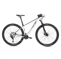 BIKERISK Mountain Bike STRIKERpro Mountain Bike, Featuring 15 / 17 / 19-Inch Carbon fiber Frame, 22 / 33-Speed Drivetrain, Dual Mechanical Disc Brakes, 27.5 / 29-Inch Wheels(Silver), 33speed, 29×15