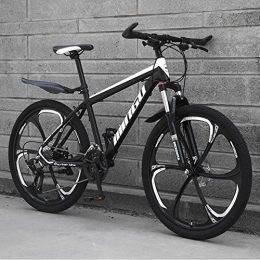  Bike Stylish Mountain Bike 21 Speeds Carbon Steel Frame Unisex Road Bike 24 / 26 Inch Wheels, Blue, 24inch