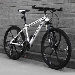  Bike Stylish Mountain Bike, Carbon Steel Frame Disc Brake 27-Speed Shiftable Bicycle Adult Outdoor Cross Country Bicycle, #E, 24inch