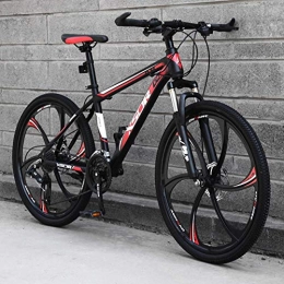  Bike Stylish Mountain Bike, Carbon Steel Frame Disc Brake 27-Speed Shiftable Bicycle Adult Outdoor Cross Country Bicycle, #E, 24inch