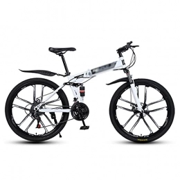 T-Day Mountain Bike T-Day Mountain Bike 26 In Mountain Bike 21 / 24 / 27 Speeds With Dual Disc Brake High-Tensile Carbon Steel Frame For Boys Girls Men And Wome(Size:21 Speed, Color:White)