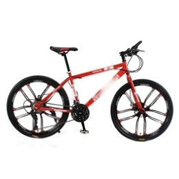 TABKER  TABKER Bike Mountain Bike Bicycle 26 Inch 24 Speed 10 Knife Students Adult Student Man and Woman Multicolor (Color : Red, Size : 155-185cm)