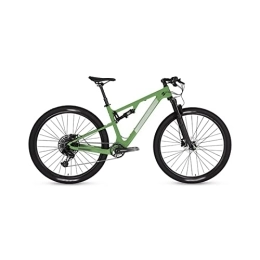 TABKER  TABKER Road Bike T Mountain Bike Full Suspension Mountain Bike Dual Suspension Mountain Bike Bike Men (Color : Green, Size : XL)