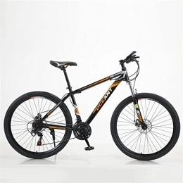 TAURU Mountain Bike TAURU 27.5 Inches Bicycle, Mens MTB Mountain Bike, Adult Mountain Bike-Spring Fork, Mechanical Disc Brake, Carbon Steel Frame (Orange)