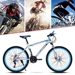 TRGCJGH Bike TRGCJGH Mountain Bike 26 Inch, Mountain Bikes With 21 / 24 / 27-Speed Disc Brakes Full Suspension - Carbon Steel Full Spoke Wheels, C-24speed