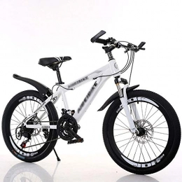 TSTZJ Bike TSTZJ Mountain bike / student adult variable speed double disc brake shock absorber 20 inch 26 inch mountain bike City Racing, white- 26 inches