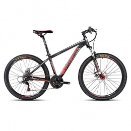 TYSYA Mountain Bike TYSYA 21-Speed Mountain Bike 26 / 27.5 Inches Lightweight Aluminum Alloy Frame Lockable Shock-Absorbing Front Fork Internal Wiring Easy Cycling All Terrain Double Mechanical Disc Brake, 26 Inch