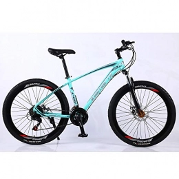 VANYA Mountain Bike VANYA Adult Mountain Bike 26 Inch 27 Speed Double Disc Brakes Variable Speed Shock Absorption Commuting Bicycle, Green, 24inches