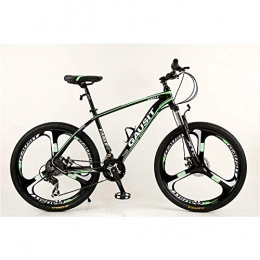 VANYA Mountain Bike VANYA Unisex Mountain Bike 26 Inches 24 / 27 Speed Double Disc Brake One Wheel Shock Absorption Commuter Bicycle, Green, 27speed