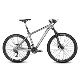 W&TT Mountain Bike W&TT Adults Mountain Bike 22 Speed Shock Absorber Off-road Bicycles with Suspension Fork and Disc Brake, Aluminum alloy Bike Cycling 26 / 27.5Inch, Gray, 27.5 * 17