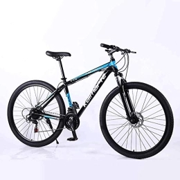 WEHOLY Bike WEHOLY Bicycle Mountain Bike Dual Suspension Mens Bike 21 Speeds 29inch Aluminum Frame Bicycle Disc Brakes, Blue