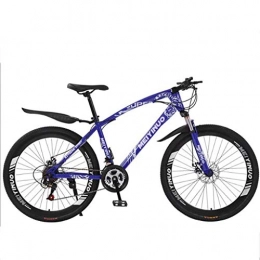 WGYDREAM Bike WGYDREAM Mountain Bike, Womens Mens  Ravine Bike with Dual Disc Brake Front Suspension 21 / 24 / 27 speeds 26" Mountain Bicycles, Carbon Steel Frame (Color : Blue, Size : 27 Speed)