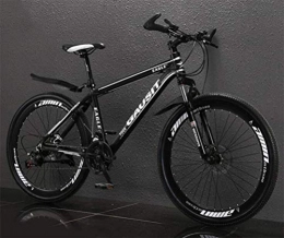 WJSW Bike WJSW Aluminum Alloy Mountain Bike Off-road Damping Commuter City Hardtail Bike 26 Inch (Color : Black white, Size : 27 speed)