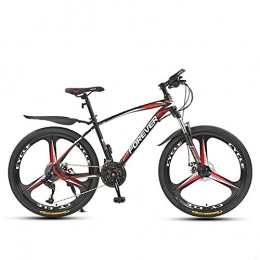 WLWLEO Mountain Bike WLWLEO Mens Mountain Bike, 21 / 24 / 27 / 30 Speed Hardtail Mountain Bike Dual Disc Brake Mountain Bicycle with Front Suspension Outdoors Sport Cycling, B, 24" 21 speed