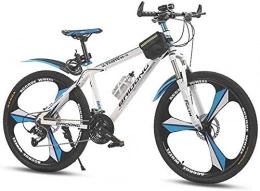 Wyyggnb Bike Wyyggnb Mountain Bike, Kids' Bikes Dual Suspension Mountain Bikes Adult Damping Mountain Bike 26 Inch Wheels Dual Disc Brake Variable Speed Road Bicycle (Color : White, Size : 21 speed)