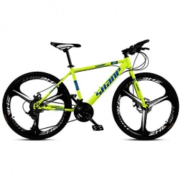 XBSLJ Bike XBSLJ Mountain Bikes, Adult Mountain Bicycle, 24 / 26In Carbon Steel Mountain Bike 21 / 24 / 27 Speed Dual Disc Brakes MTB