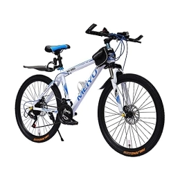 XBSXP Mountain Bike XBSXP 26 Inch Men's Mountain Bike, Aluminum alloy Hardtail Mountain Bikes, Front Suspension Adjustable Seat, 21 / 24 / 27 / 30 Speed Mountain Bicycle, 21 speed-White