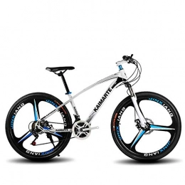 XHCP Bike XHCP 27-speed Carbon Steel Mountain Bike, 24 / 26in Men's and Women's Road Bikes, Double Disc Brakes, Carrying 150kg, Riding a Hard Tail MTB Outdoors