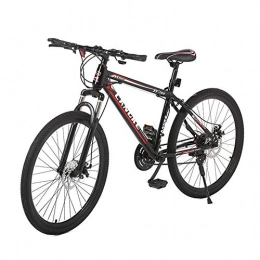XNEQ Bike XNEQ Male And Female 26-Inch 21-Speed Shock-Absorbing Aluminum Alloy Mountain Bike, Black-Red