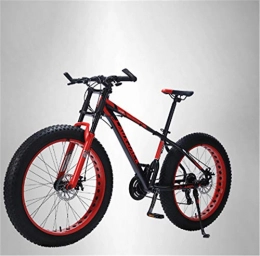 ZHANGYY Mountain Bike Aluminum Frame 24 Speed Mechanical Brakes 26 Wheels Long Fork Widened Large Tires 4.0 Speed Mountain Bike