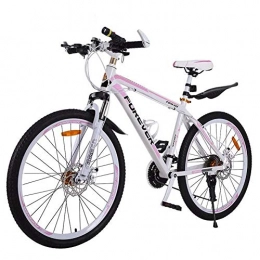 ZTIANR Bike ZTIANR Mountain Bicycle, 26 Inch Woman Mountain Bike 24 / 27 Speed High Carbon Steel Frame Dual Shock Disc Brake Adult Bike, 24 speed