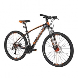 ZTIANR Bike ZTIANR Mountain Bicycle, 27.5" Wheel Diameter Aluminum Alloy Bicycle 27-Speed Mechanical Disc Brake Variable Speed Vehicle 16" Frame, black orange