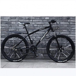 ZTMN Mountain Bike ZTMN 21-speed Mountain Bike 26-inch Mountain Bike Adult Men And Women, Double Disc Brake High Carbon Steel Bike