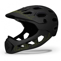 AKDSteel Clothing AKDSteel CAIR-BULL ALL-CROSS Mountain Cross-country Bicycle Full Face Helmet Extreme Sports Safety Helmet Black fluorescent yellow M / L (56-62CM) Sturdy Bicycle Accessories For Mountain Bike