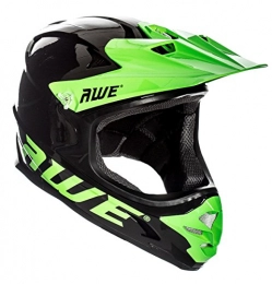 AWE Clothing AWE AWEBlast FREE 5 YEAR CRASH REPLACEMENT* BMX / Downhill / Full Face / Enduro Helmet Black Green Large 58-60cm