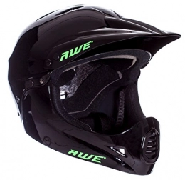 AWE Clothing AWE FREE 5 YEAR CRASH REPLACEMENT* BMX Full Face Helmet Black Medium 54-58cm