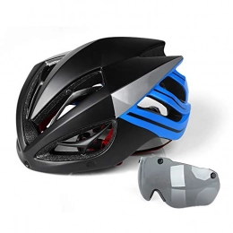 BANGSUN Clothing BANGSUN 1PC Mountain Bicycle Helmet Cycle Helmet One Piece Safety Hat Upgrade Strengthen Keel Chin Pad Goggles Glasses