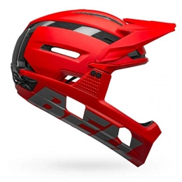 Bell Mountain Bike Helmet BELL Men's Super Air R Mips Mountain Bike Helmet, Matte Finish red / Grey, L | 58-62cm