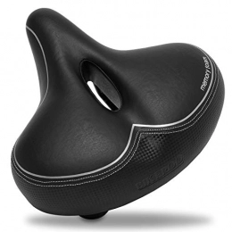 Bikeroo Mountain Bike Helmet Bikeroo Padded Bike Seat - Universal, Soft Padded, Comfortable Bike Saddle for Men and Women - Compatible with Peloton, Stationary Bikes, Exercise & Mountain Bikes, Wide﻿