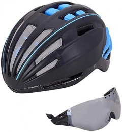 Xtrxtrdsf Mountain Bike Helmet Cycling helmet mountain road bicycle equipment integrated breathable helmet men and women riding hat Effective xtrxtrdsf (Color : Blue)