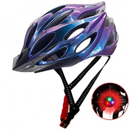 Deeabo Mountain Bike Helmet Deeabo Bicycle Helmet, Safety Adjustable Mountain Road Cycle Helmet Light Bike Helmet, CE Certified Lightweight Impact Resistant Adjustable Cycling Helmet for Men Women, Purple