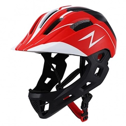 fuchsiaan Mountain Bike Helmet fuchsiaan Kids Full-face Bike Helmet with Taillights Light, Breathable, Lightweight, Adjustable, Safety Cycling Helmet, for Mountain Bikes, Road Bikes, BMX, Scooter