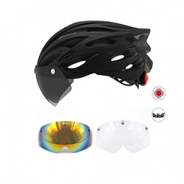 Yuan Ou Mountain Bike Helmet Helmet Yuan Ou Bicycle with One-piece mountain mtb road bike helmet Breathable Bilateral Powermeter Removable riding accessorie Black2.2