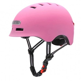 Yuan Ou Mountain Bike Helmet Helmet Yuan Ou Cycling Bicycle Helmet MTB Road Bikes Helmets Integrally-mold LED Lighting Reflective EPS+PC Cycling Helmet M54-57cm Pink