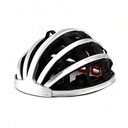 Yuan Ou Mountain Bike Helmet Helmet Yuan Ou Foldables MTB Bicycle Helmet Bike Folding Helmet Ultralight Unisex Cycling Helmets Road Man Women M(54-58CM) sliver