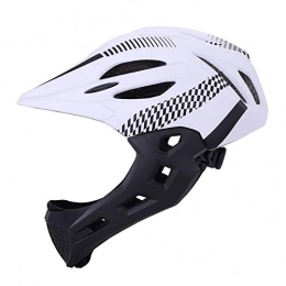 weby Mountain Bike Helmet Kid LED Mountain Mtb Road Bicycle Helmet Detachable Protection Children Full Face Bike Cycling Helmet (white)